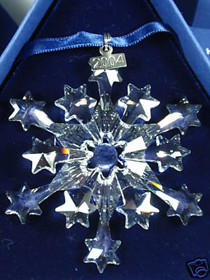 swarovski crystal snowflake ornaments swarovski 1995 swarovski crystal snowflake ornaments swarovski 1995